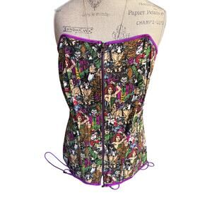 DC Villains Corset Size 3 – Harley Quinn, Joker, Poison Ivy | Halloween Cosplay